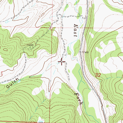 Topographic Map of Millers Gulch, CO