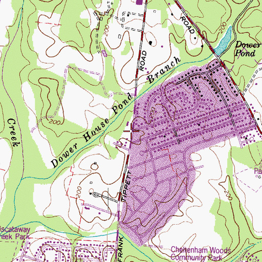 Topographic Map of Apostolic Christian Church, MD