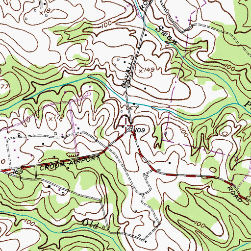 Topographic Map of Brookridge School (historical), MD