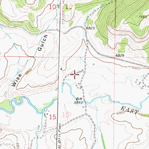 Topographic Map of Dunstan Gulch, CO