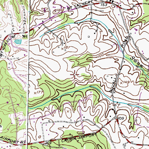 Topographic Map of Lahaina, MD