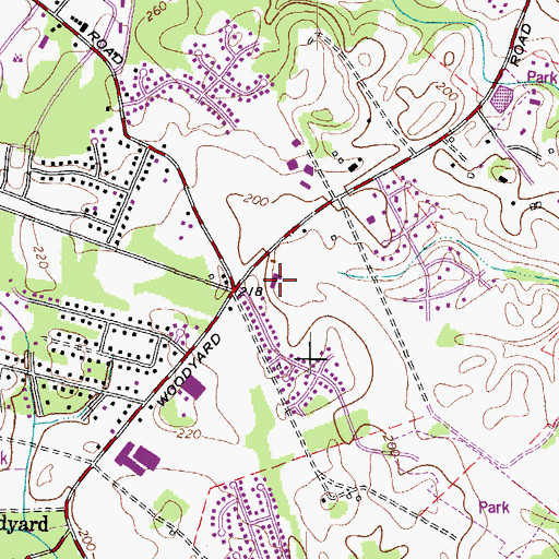 Topographic Map of Mellwood Church of the Nazarene, MD