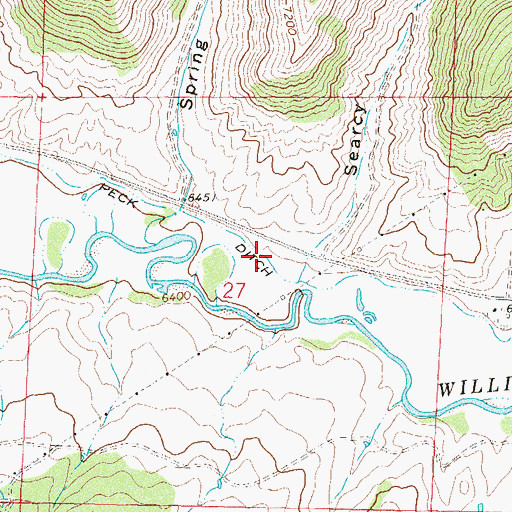 Topographic Map of Peck Ditch, CO
