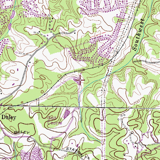 Topographic Map of Pence Pond, MD