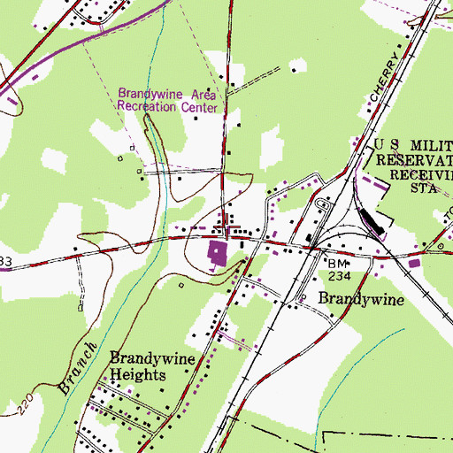 Topographic Map of Chapel of the Incarnation, MD