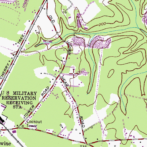 Topographic Map of Early Manor, MD