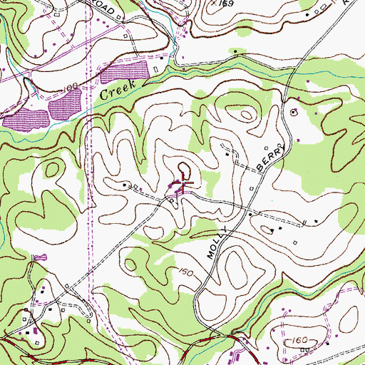 Topographic Map of Edgemeade School, MD