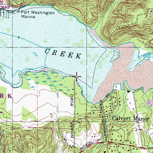 Topographic Map of Farmington Landing, MD