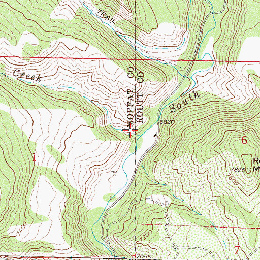Topographic Map of Coal Creek, CO