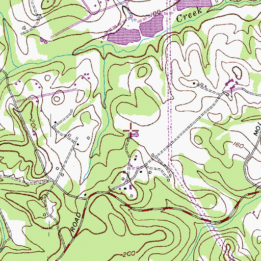 Topographic Map of North Keys Estates, MD