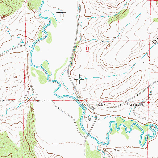 Topographic Map of Daton Gulch, CO