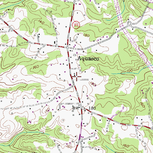 Topographic Map of Saint Dominics Cemetery, MD