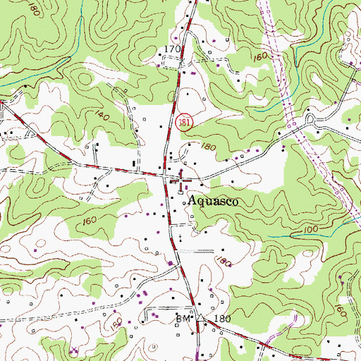 Topographic Map of Saint Marys Episcopal Chapel Cemetery, MD