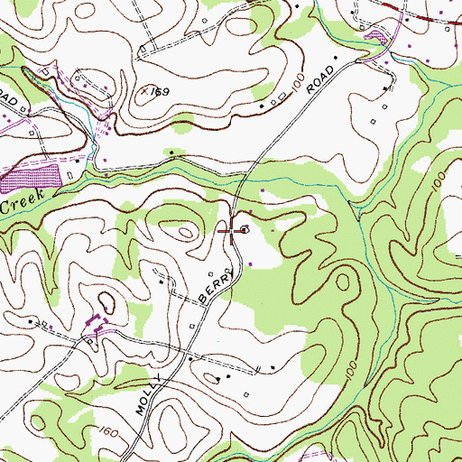 Topographic Map of Sunrise Hills, MD