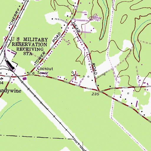 Topographic Map of The Village, MD