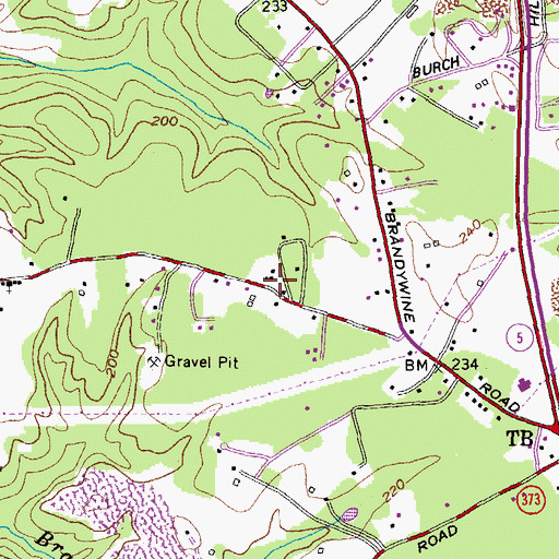 Topographic Map of Union Bethel Church, MD