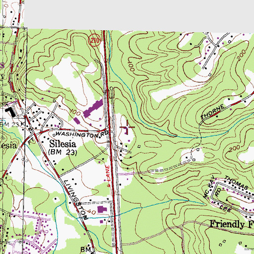 Topographic Map of Washington Memorial Christian Church, MD