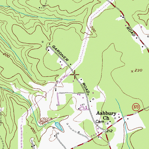 Topographic Map of White Hall Terrace, MD