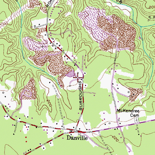 Topographic Map of Willbrook, MD