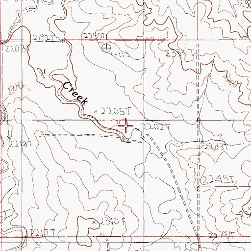 Topographic Map of Spring Lake Post Office (historical), MT