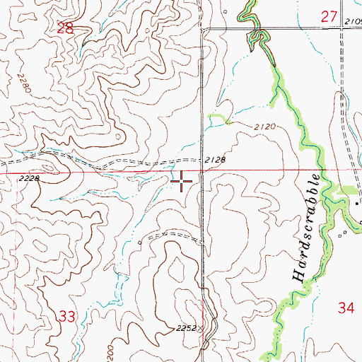 Topographic Map of Nile Post Office (historical), MT