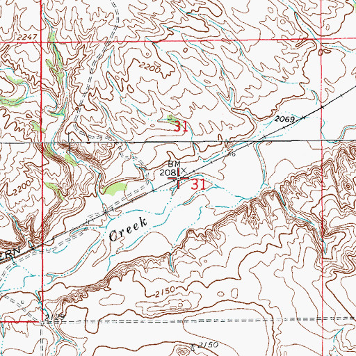 Topographic Map of Epworth (historical), MT