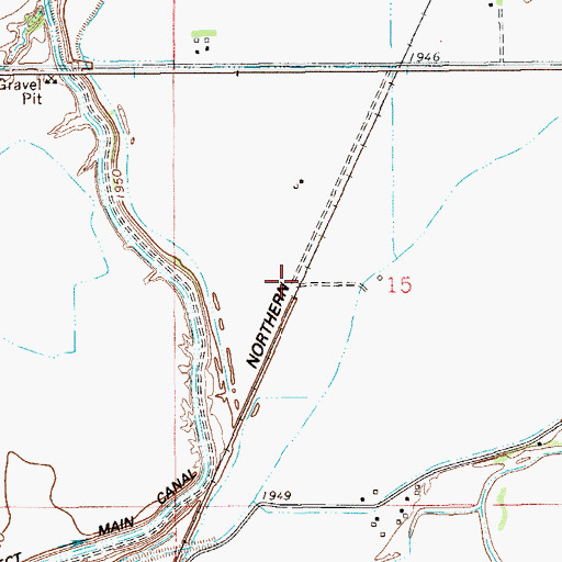 Topographic Map of Cecil Junction (historical), MT