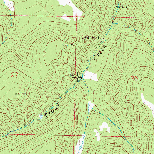 Topographic Map of Mule Gulch, CO