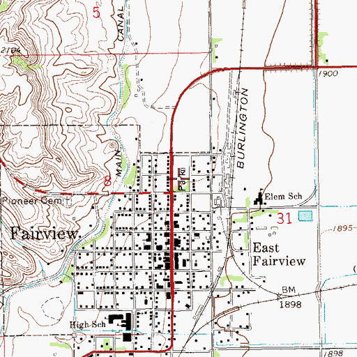 Topographic Map of Sharbano Park, MT