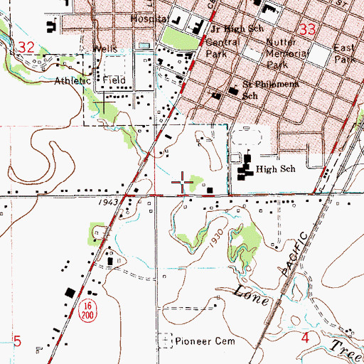 Topographic Map of Hansen Park, MT