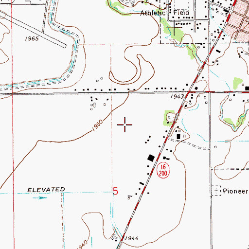 Topographic Map of Lyndale Acres Park, MT
