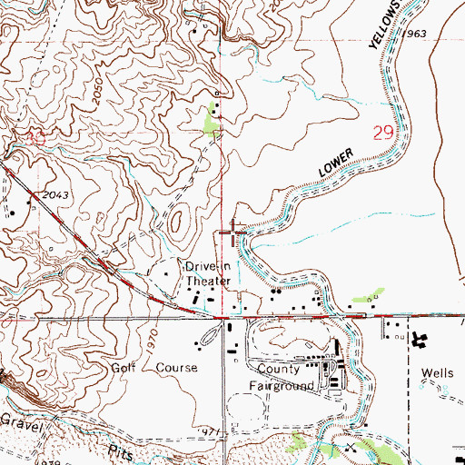 Topographic Map of Meadow Park, MT