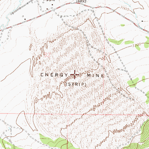 Topographic Map of Energy Mine, CO