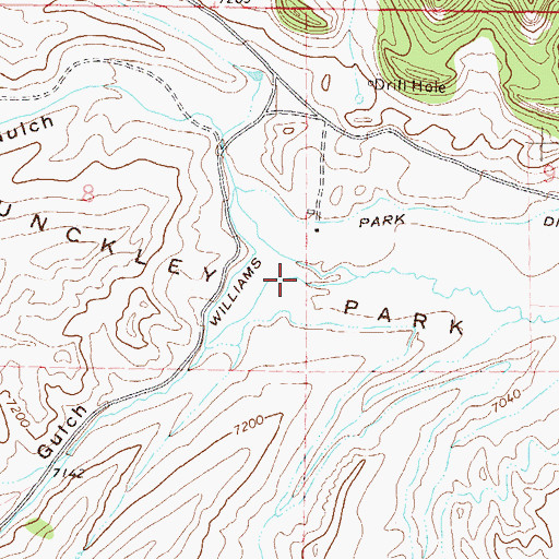 Topographic Map of Yoast Gulch, CO