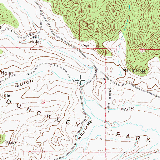 Topographic Map of Long Gulch, CO
