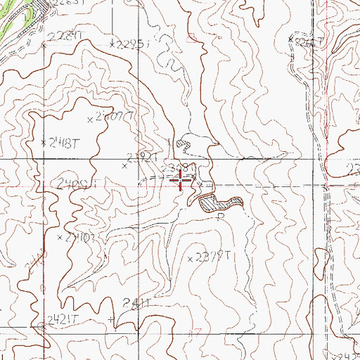 Topographic Map of Goodwin School (historical), MT