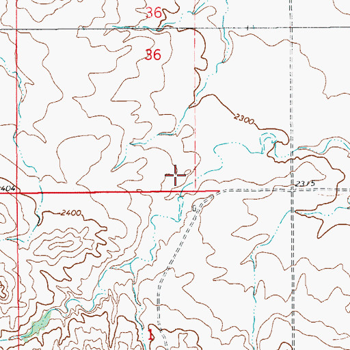 Topographic Map of Gettysburg School (historical), MT