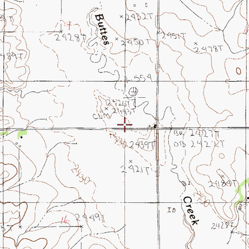 Topographic Map of Larson School (historical), MT