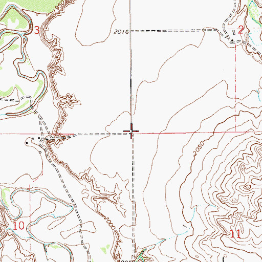Topographic Map of Elm Coulee School (historical), MT