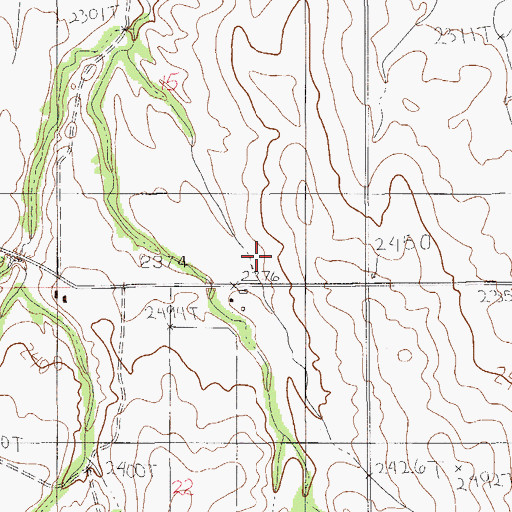 Topographic Map of Bradley School (historical), MT