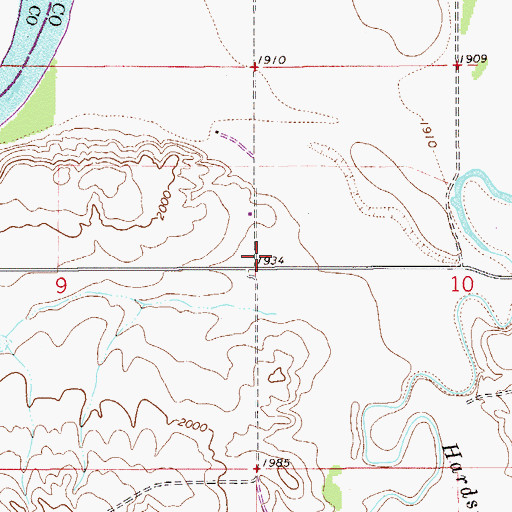 Topographic Map of Riverview School (historical), MT