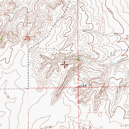 Topographic Map of Simon Spring, MT