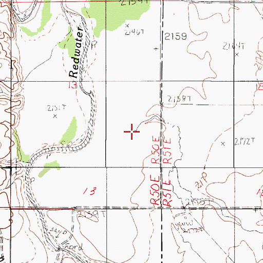 Topographic Map of H S Coulee, MT