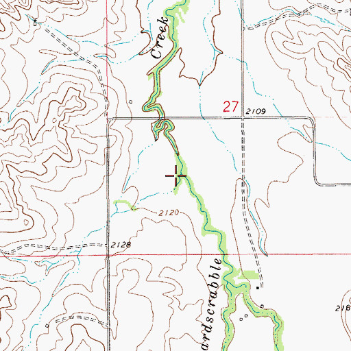 Topographic Map of Palmers Creek, MT