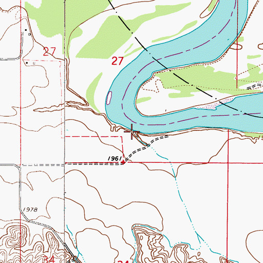 Topographic Map of Colgan Creek, MT
