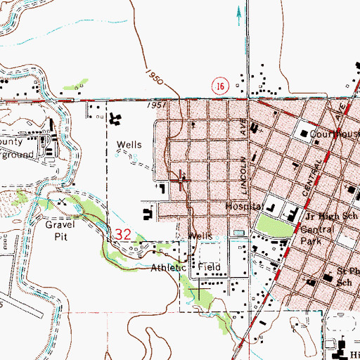 Topographic Map of Church of Christ, MT