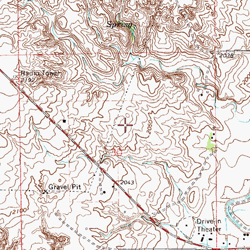 Topographic Map of Lutheran Brethren Church, MT