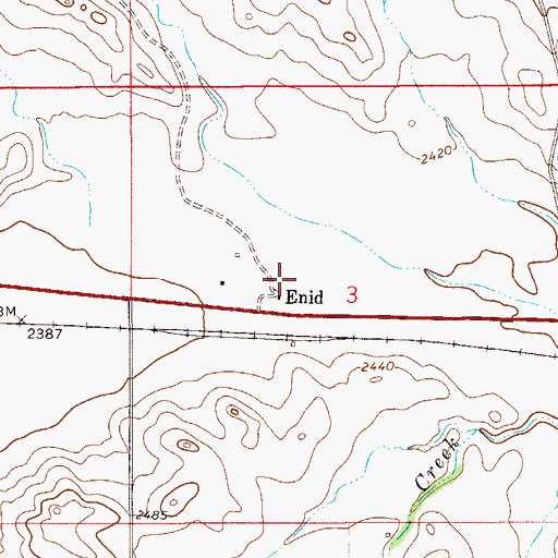 Topographic Map of Holiness Methodist Church (historical), MT