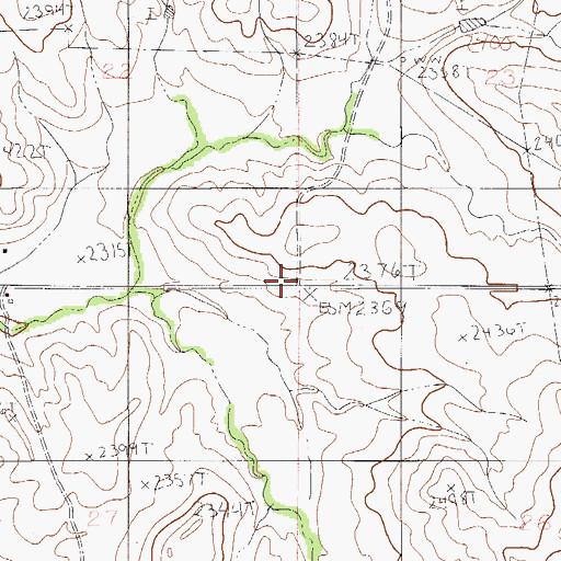 Topographic Map of Elmdale Nazarene Church (historical), MT