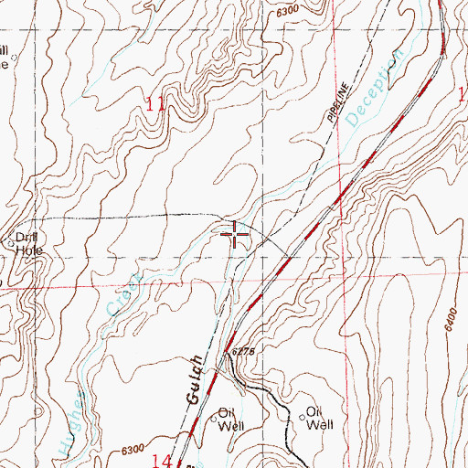 Topographic Map of Bob Hughes Creek, CO